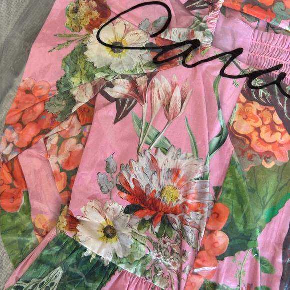 NEW Cara Cara Sip Sip Mini Dress - Avery Floral Pink Causal Cocktail Cotton - Picture 7 of 8